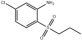 5-chloro-2-(propylsulfonyl)aniline Struktur