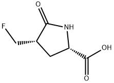 L-Proline, 4-(fluoromethyl)-5-oxo-, (4S)- (9CI) Structure