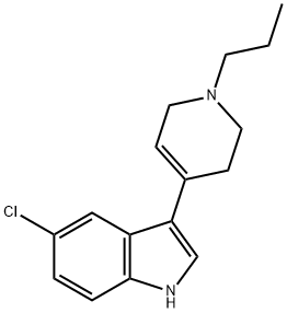 5-クロロ-3-(1,2,3,6-テトラヒドロ-1-プロピルピリジン-4-イル)-1H-インドール 化学構造式