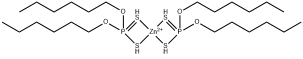 ZINC O,O-DIHEXYL DITHIOPHOSPHATE,7282-28-2,结构式