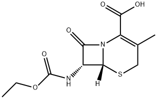 N-エトキシカルボニル7-ADCA 化学構造式