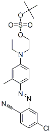 [2-[[4-[(5-chloro-2-cyanophenyl)azo]-3-methylphenyl]ethylamino]ethyl]trimethyl methyl sulphate Structure