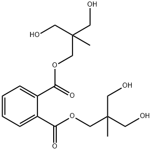 1,2-ベンゼンジカルボン酸ビス[3-ヒドロキシ-2-(ヒドロキシメチル)-2-メチルプロピル] 化学構造式