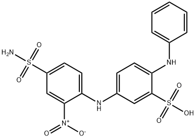 72829-30-2 5-[[4-(aminosulphonyl)-2-nitrophenyl]amino]-2-anilinobenzenesulphonic acid