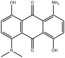 1-Amino-5-(dimethylamino)-4,8-dihydroxy-9,10-anthracenedione Struktur