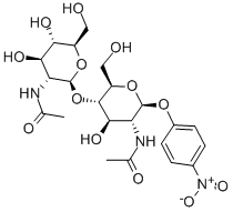 4-硝基苯基-Β-D-N,N'-二乙酰壳二糖苷,7284-16-4,结构式