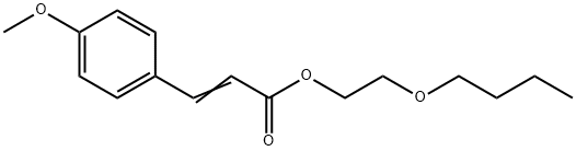 3-(4-Methoxyphenyl)propenoic acid 2-butoxyethyl ester 结构式
