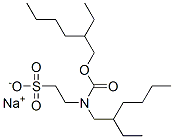 N-(2-エチルヘキシル)-N-(2-ソジオスルホエチル)カルバミド酸2-エチルヘキシル 化学構造式