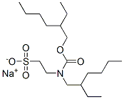 sodium 2-ethylhexyl (2-ethylhexyl)(2-sulphonatoethyl)carbamate,72845-89-7,结构式