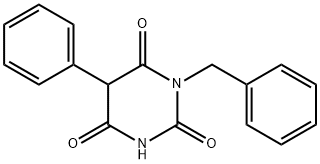 1-苄基-5-苯基巴比妥酸, 72846-00-5, 结构式