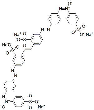 72854-08-1 5-[[4-[(4-Sulfophenyl)-ONN-azoxy]phenyl]azo]-2-[2-[2-sulfo-4-[[4-[(4-sulfophenyl)-ONN-azoxy]phenyl]azo]phenyl]ethenyl]benzenesulfonic acid tetrasodium salt
