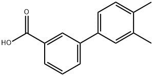 3',4'-ジメチルビフェニル-3-カルボン酸 化学構造式