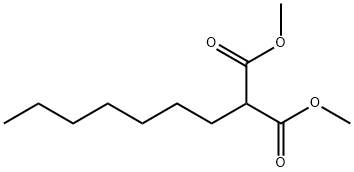 2-ヘプチルプロパン二酸ジメチル 化学構造式
