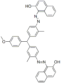 1,1'-[[(4-Methoxyphenyl)methylene]bis[(2-methyl-4,1-phenylene)azo]]bis(2-naphthalenol)|
