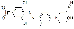 3-[[4-[(2,6-dichloro-4-nitrophenyl)azo]-3-methylphenyl](2-hydroxyethyl)amino]propiononitrile Structure