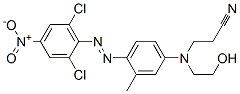 3-[[4-[(2,6-dichloro-4-nitrophenyl)azo]-3-methylphenyl](2-hydroxyethyl)amino]propiononitrile 结构式