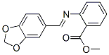 2-[[(1,3-Benzodioxol-5-yl)methylene]amino]benzoic acid methyl ester,72939-49-2,结构式