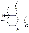 (4R,4aS)-1-Acetyl-4,4a,5,6-tetrahydro-4,7-dimethylnaphthalen-2(3H)-one Struktur