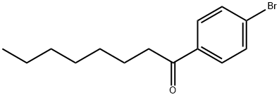 P-ブロモフェニルヘプチルケトン 化学構造式