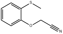 2-Methylthiophenoxyacetonitrile Structure
