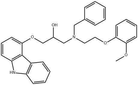 72955-94-3 (2RS)-1-{ベンジル[2-(2-メトキシフェノキシ)エチル]アミノ}-3-(9H-カルバゾール-4-イルオキシ)-2-プロパノール