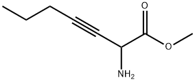 3-Heptynoicacid,2-amino-,methylester(9CI) 结构式