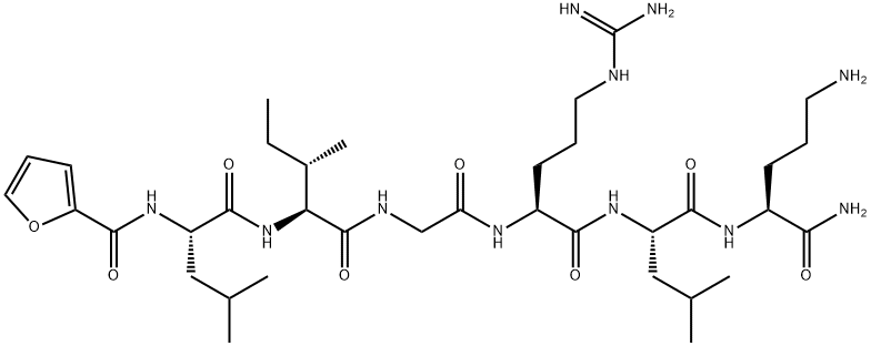 2-FUROYL-LEU-ILE-GLY-ARG-LEU-ORN-NH2,729589-58-6,结构式