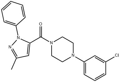 729605-21-4 [4-(3-氯苯基)哌嗪-1-基](5-甲基-2-苯基-2H-吡唑-3-基)甲酮