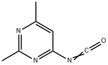 Pyrimidine, 4-isocyanato-2,6-dimethyl- (9CI) 化学構造式