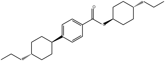 4-(4β-プロピルシクロヘキサン-1α-イル)安息香酸4β-プロピルシクロヘキサン-1α-イル 化学構造式