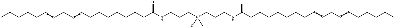 [N,N'-[(Methylimino)bis(3,1-propanediyl)]bis(9,12-octadecadienamide)]N-oxide 结构式