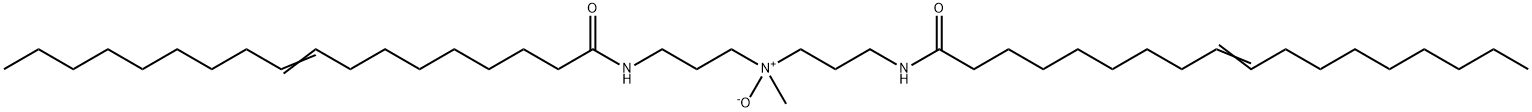 [N,N'-[(Methylimino)bis(3,1-propanediyl)]bis(9-octadecenamide)]N-oxide Structure