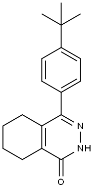 4-[4-(1,1-Dimethylethyl)phenyl]-5,6,7,8-tetrahydro-1(2H)-phthalazinone 结构式