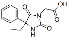 (4-ETHYL-2,5-DIOXO-4-PHENYLIMIDAZOLIDIN-1-YL)ACETIC ACID Structure