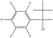 chloro(1,1-dimethylethyl)methyl(pentafluorophenyl)silane 结构式