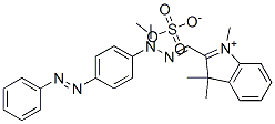 73019-04-2 1,3,3-trimethyl-2-[[methyl[4-(phenylazo)phenyl]hydrazono]methyl]-3H-indolium methyl sulphate