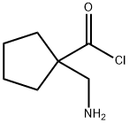 Cyclopentanecarbonyl chloride, 1-(aminomethyl)- (9CI) Struktur