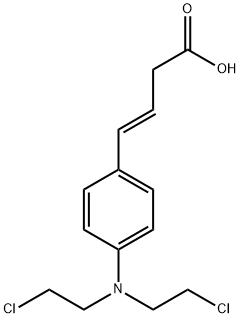 (E)-4-[4-[BIS(2-CHLOROETHYL)AMINO]PHENYL]-3-BUTENOIC ACID Struktur