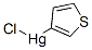 Mercury, chloro-3-thienyl- Structure