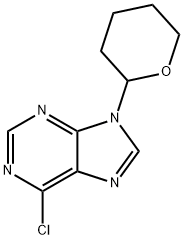6-CHLORO-9-(TETRAHYDRO-2-PYRANYL)-PURINE Structure