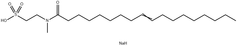 2-[メチル(1-オキソ-9-オクタデセニル)アミノ]エタンスルホン酸ナトリウム 化学構造式