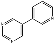 5-(3-ピリジル)ピリミジン 化学構造式