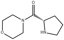 MORPHOLIN-4-YL-(S)-PYRROLIDIN-2-YL-METHANONE Struktur