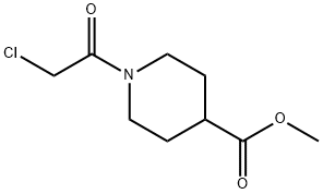 1-(2-CHLORO-ACETYL)-PIPERIDINE-4-CARBOXYLIC ACIDMETHYL ESTER Structure