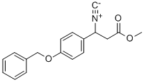 METHYL-3-ISOCYANO-3-(4-BENZYLOXYPHENYL)PROPIONATE 化学構造式