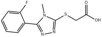 2-{[5-(2-fluorophenyl)-4-methyl-4H-1,2,4-triazol-3-yl]sulfanyl}acetic acid Structure