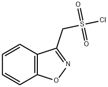 BENZO[D]ISOXAZOL-3-YL-METHANESULFONYL CHLORIDE Struktur