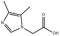 (4,5-ジメチル-1H-イミダゾール-1-イル)酢酸 化学構造式