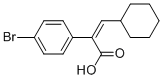 2-(4-bromophenyl)-3-cyclohexylacrylic acid 化学構造式