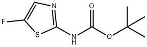 Carbamic acid, (5-fluoro-2-thiazolyl)-, 1,1-dimethylethyl ester (9CI) 化学構造式